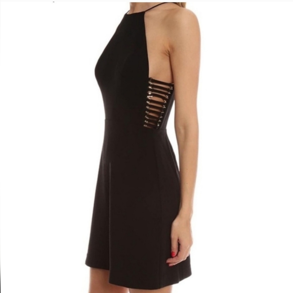 Zimmermann Crepe Harness Dress in Black Size 1.